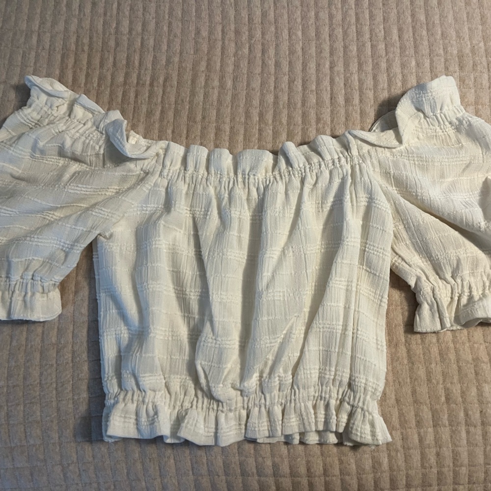 By Together Cream Crop Top